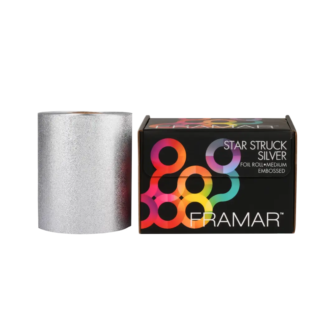 FRAMAR Embossed Roll Medium Star Struck 100m dombornyomott melírfólia