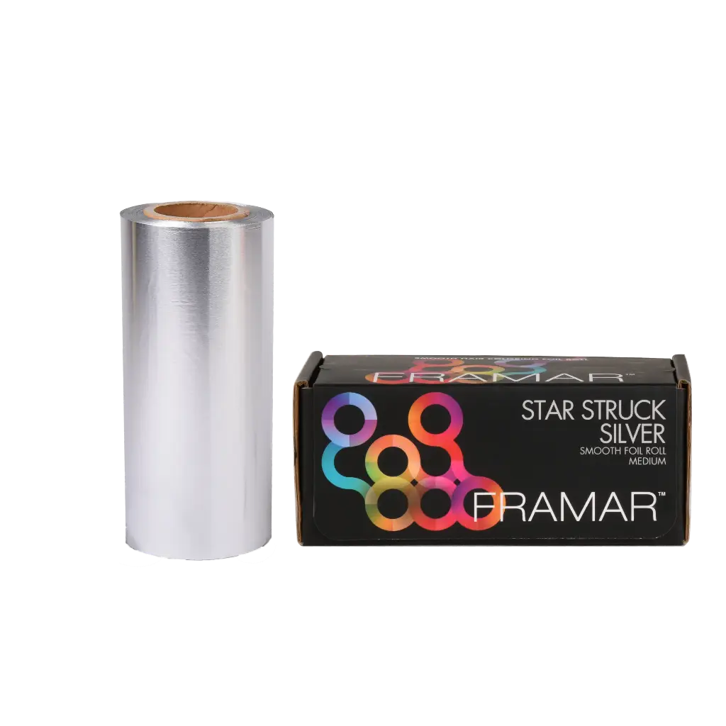 FRAMAR Small Roll Medium Star Struck Silver melírfólia 97,5 m