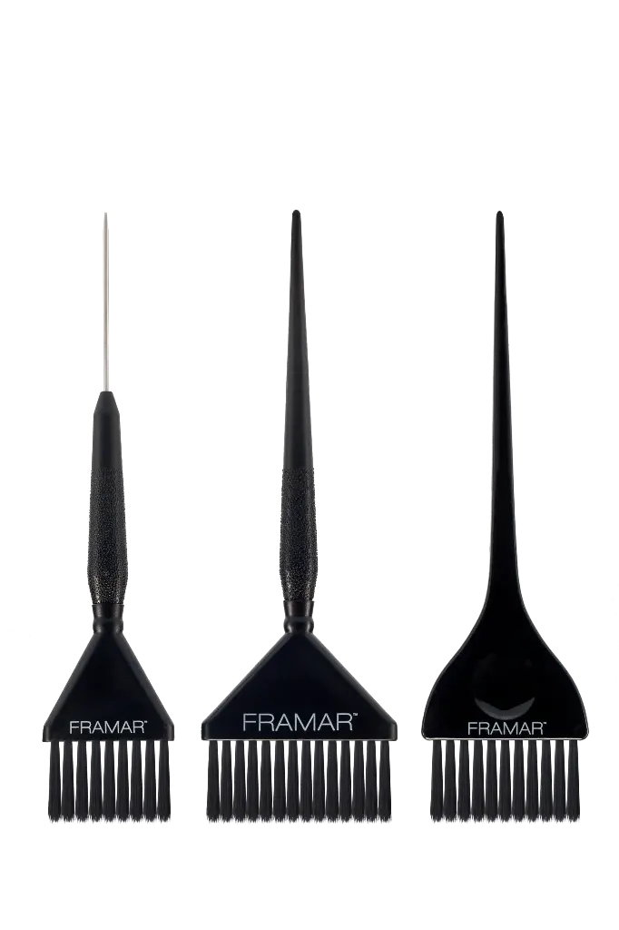 FRAMAR Variety Color Brush Set 3 részes ecset szett - fekete - Family pack