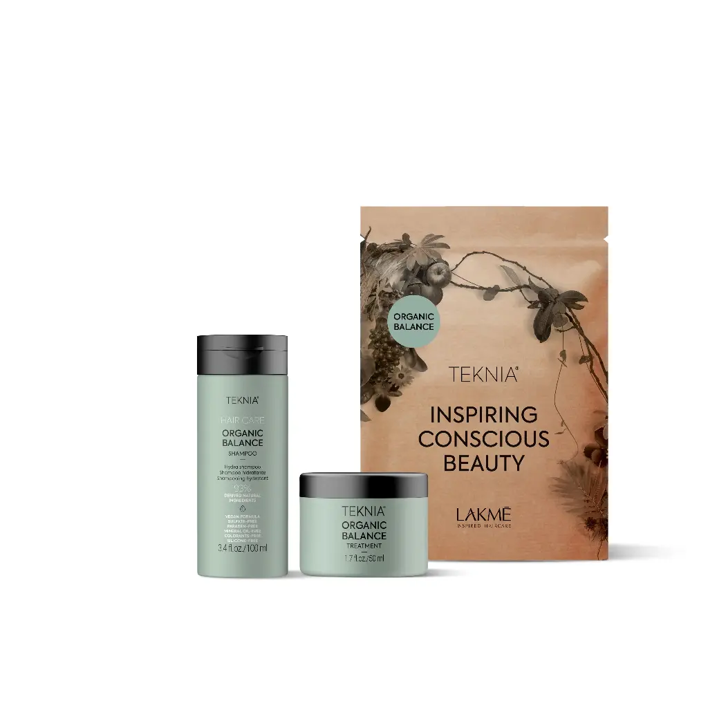 Lakmé Teknia Organic Balance Travel Pack (100+50 ml)