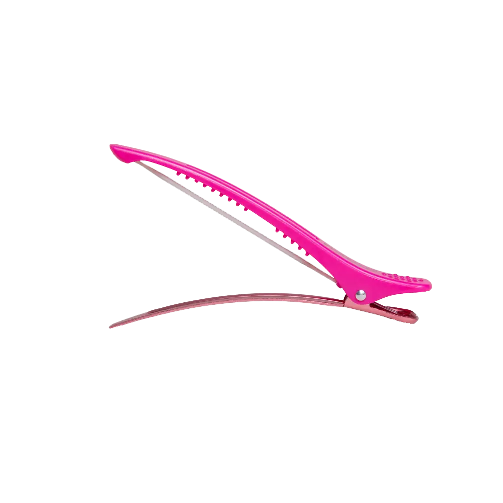 FRAMAR Super Sectioner Clips hajcsipesz gumiszalaggal - Pink 4 db