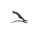 FRAMAR Gator Grips gumírozott fogas hajcsipesz - Fekete 4 db