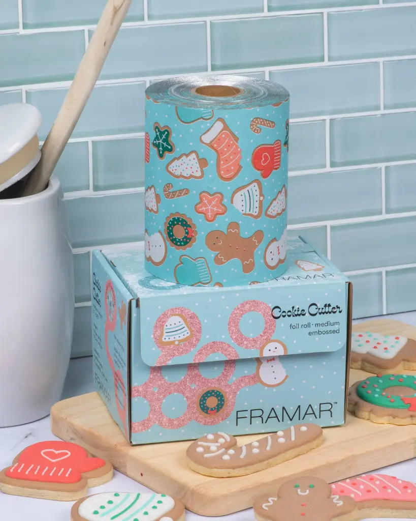 Framar Cookie Cutter Embossed Roll 97,5m Melírfólia
