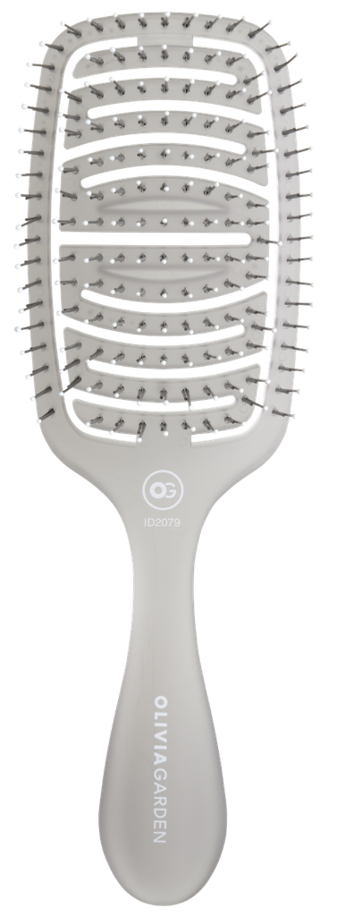 Olivia Garden Essential Care Flex Medium Hair Bristles Ice Grey