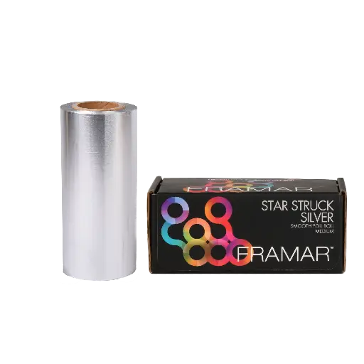 FRAMAR Small Roll Medium Star Struck Silver melírfólia 97,5 m
