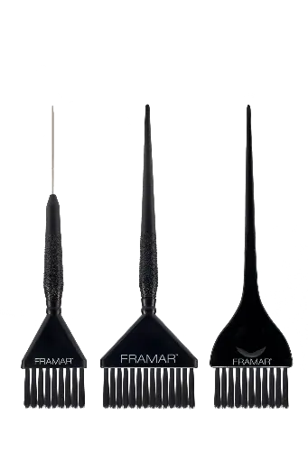 FRAMAR Family Pack Brush Set 3 részes ecset szett - fekete - Family pack