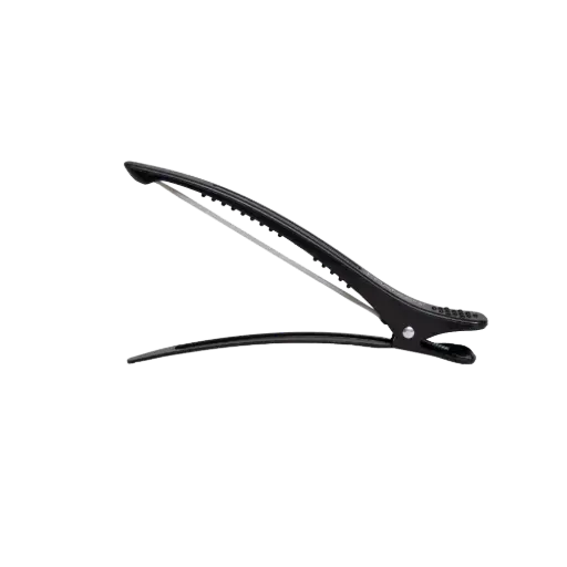 FRAMAR Super Sectioner Clips hajcsipesz gumiszalaggal - Fekete 4 db