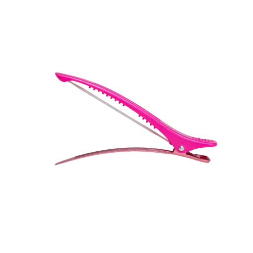 FRAMAR Super Sectioner Clips hajcsipesz gumiszalaggal - Pink 4 db