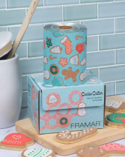 Framar Cookie Cutter Embossed Roll melírfólia